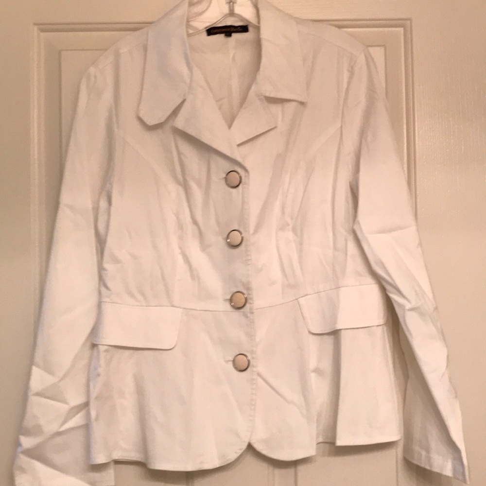 White button up blazer, never worn!